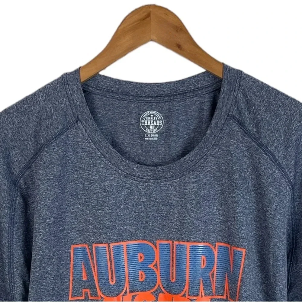 TS197 Mens Rivalry Threads 91 Knights Apparel Auburn Tigers Performance Shirt XL